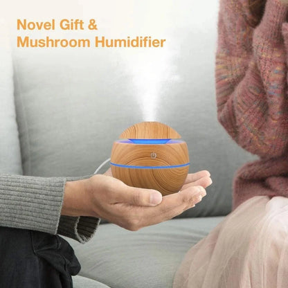 Humidifier Electric Air Aroma Diffuser Wood Ultrasonic