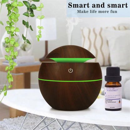 Humidifier Electric Air Aroma Diffuser Wood Ultrasonic